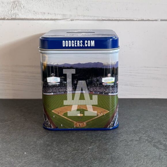 SGA Los Angeles Dodgers Tin Bank and Baseball - Picture 11 of 12